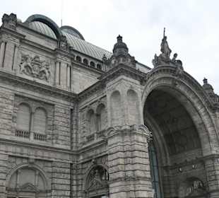 Blick zum Nürnberger Hauptbahnhof