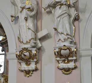 Die Alexanderkirche von Rastatt auf dem Marktplatz