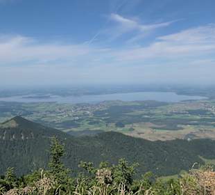 Ausblick vom ca. 1674 Meter hohen Hochfelln