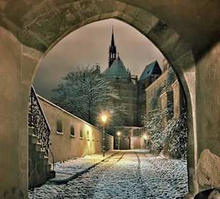 Torhaus im Schloss im Winter - so schön 