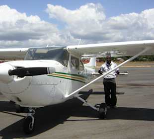 Cessna und Pilot