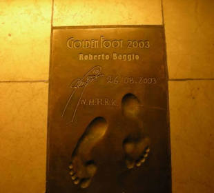 La targa di Roberto Baggio