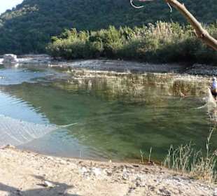 Olympos, Fischer an Flussmündung