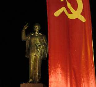 Ho Chi Minh-Statue im Stadtpark am Mekong