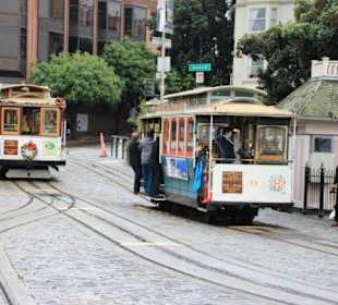 USA, San Francisco, Cable Car Endstation Hafen