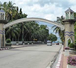 Vom Kreisel Richtung zum Beach