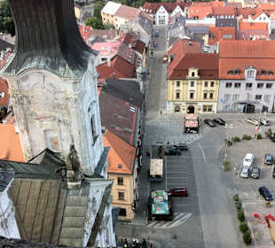 Pohled z věže směr lékárna