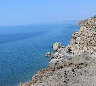 Blick auf die Embros Therme in Psalidi