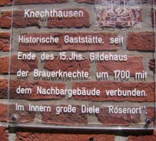 Infotafel an Gaststätte Knechthausen