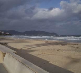 Strand Cala Millor März 2011