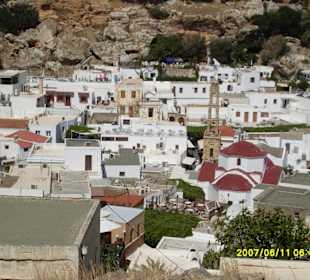 Blick von der Akroplis von Lindos