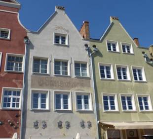 Entlang der Langen Brücke an der Mottlau