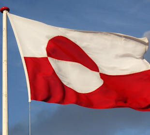 Grönländische Flagge