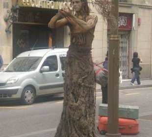 Gaukler auf den Ramblas
