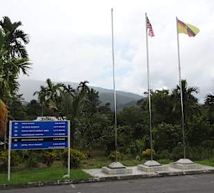 In front of the airport