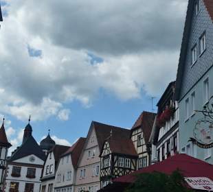 Blick von Hauptstraße zum Alten Rathaus von Lohr