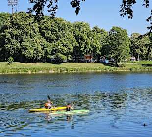 Donauufer mit Sicht auf die Ulmer Seite