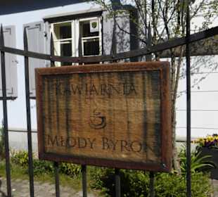 Kaffeepause im Kunstcafé Young Byron in Sopot