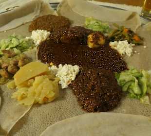 Beim Abendessen im Blue Nil in Berlin