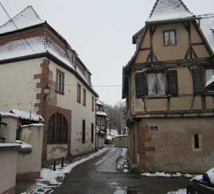 Altstadt Wissembourg im Winter