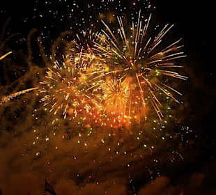 Das Abschlussfeuerwerk im Bild