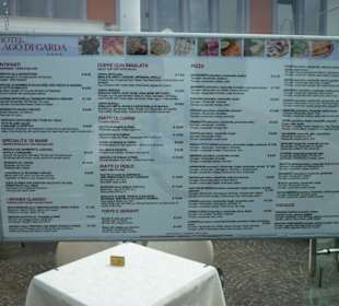 2011 Aushang Speisekarte Goethestube