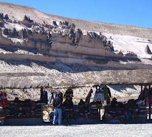 Pampa Canahuas Felsformationen durch Erosion