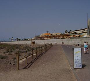 Weg vom Strand zum Hotel