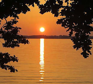 Sonnenuntergang bei Chieming