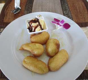 Frittierte Bananen