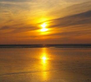 Sonnenuntergang am Watt