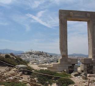 Blick auf portela und Naxos-Stadt