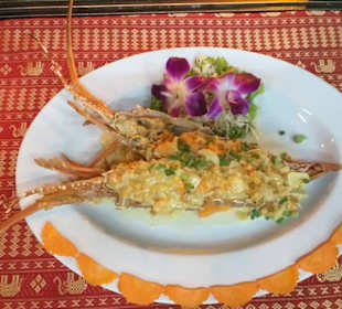 Lobster with Cashewnut and butter sauce 