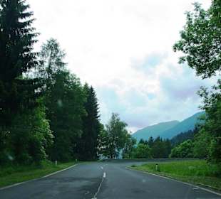 Leichte Steigung am Plöckenpass