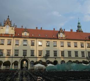 Am sehenswerten Rynek, dem Marktplatz von Breslau