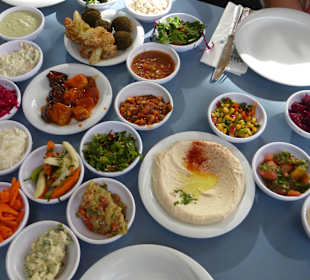 Zum Mittagessen im "The Old Man and the Sea"