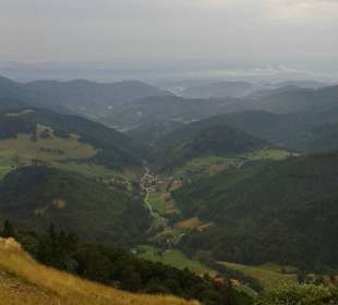 Blick vom Belchen ca. 1400 Meter hoch