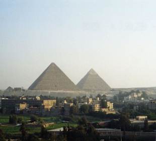 Blick auf die Pyramiden