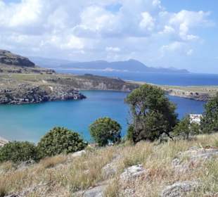 Aussicht Akropolis Lindos
