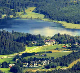 Der Barmsee - gesehen vom Karwendelgebirge aus