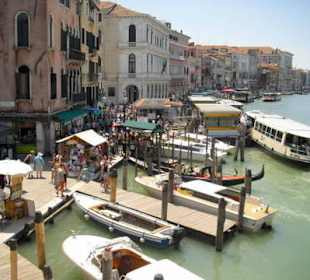 Canal Grande - Blick von der Rialtobrücke