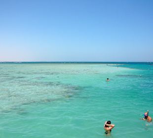 Schnorcheln im tieferen Wasser