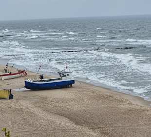 Fischerboote Strand Rewal