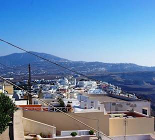 Santorin selbst im Bild Landschaft, Stadt