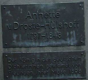 Annette von Droste-Hülshoff Bronzebüste Meersburg