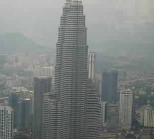 Die Twins vom Fernsehturm fotografiert