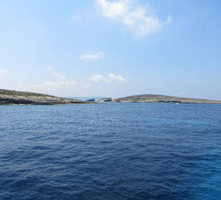 Der Wasserweg mit dem Comino Boot zur blauen Lagune