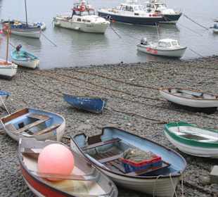 Clovelly,  Hafen