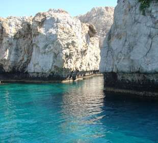 Einfahrt zur Bucht von Lindos