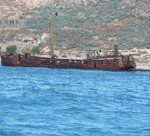 Schiffswrack vor Balos